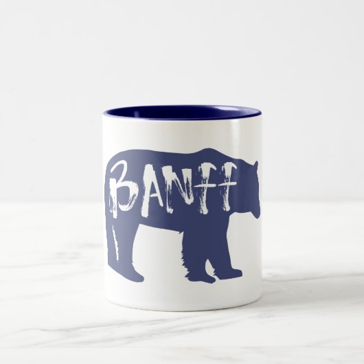 Banff Bear Zweifarbige Tasse (Mittel)