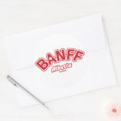 Banff-Blatt Runder Aufkleber (Umschlag)