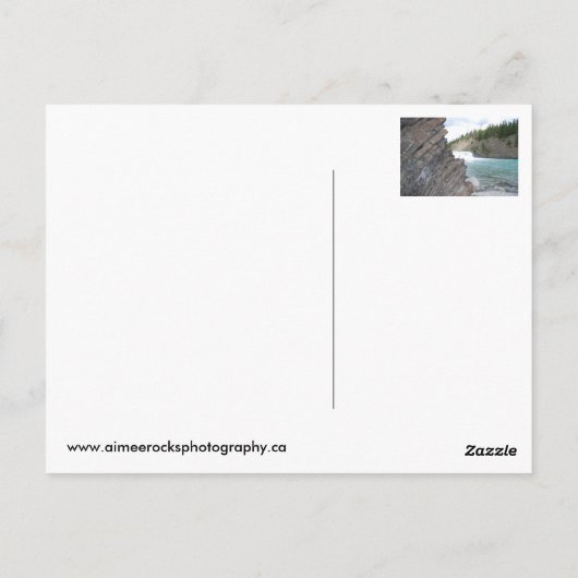 Banff Bow Falls Post Card Postkarte (Rückseite)