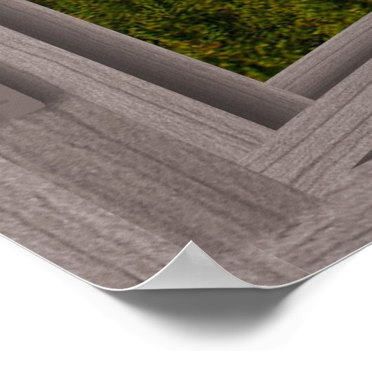 Banff Canada 6 Pane Open Window Poster (Ecke)