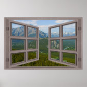 Banff Canada 6 Pane Open Window Poster (Vorne)