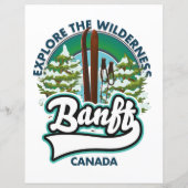 Banff Canada auf Ski-Logo (Rückseite)