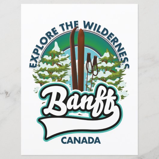 Banff Canada auf Ski-Logo (Vorderseite)