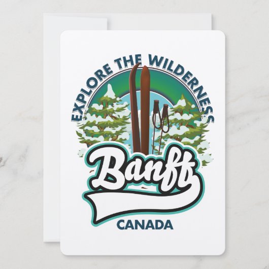 Banff Canada auf Ski-Logo (Vorderseite)