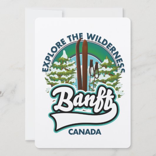 Banff Canada auf Ski-Logo (Rückseite)