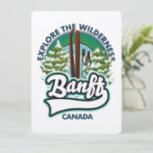 Banff Canada auf Ski-Logo (Stehend Vorderseite)