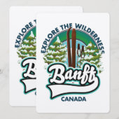 Banff Canada auf Ski-Logo (Vorne/Hinten)