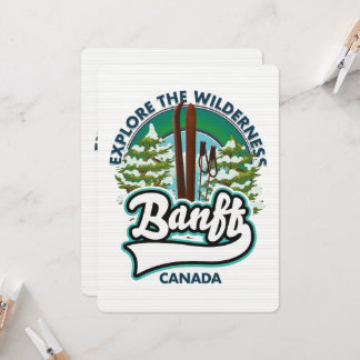 Banff Canada auf Ski-Logo