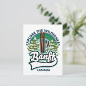 Banff Canada auf Ski-Logo Karte (Stehend Vorderseite)