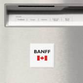 Banff Canada Canadian Flag Light Color Magnet (In Situ (Geschirrspüler))