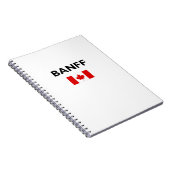 Banff Canada Canadian Flag Light Color Notizblock (Rechte Seite)