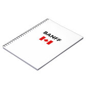 Banff Canada Canadian Flag Light Color Notizblock (Linke Seite)