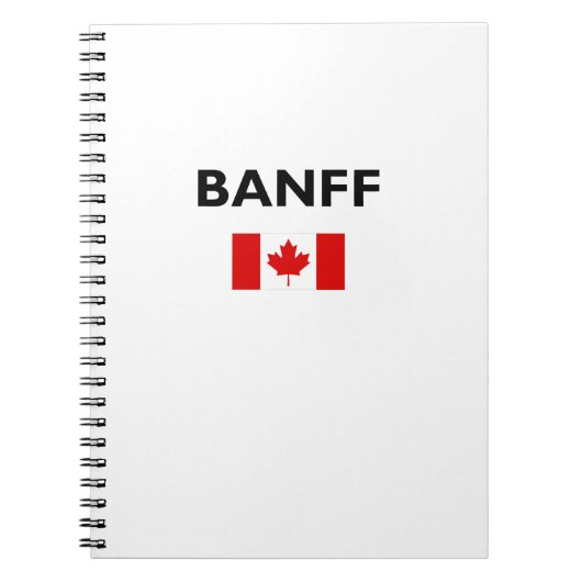 Banff Canada Canadian Flag Light Color Notizblock (Vorderseite)