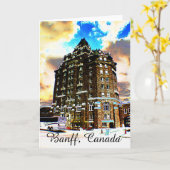 Banff, Canada, Greeting Card Karte (Gelbe Blume)