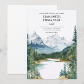 Banff Canada Rocky Mountains Einladung (Vorne/Hinten)