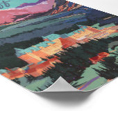 Banff Canada Vintage Travel Poster (Ecke)