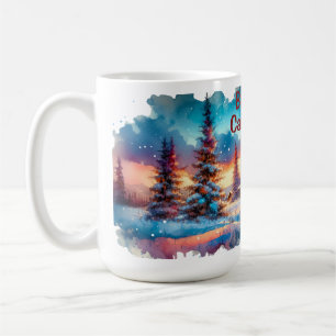 Banff Canada Watercolor Sketch   Kaffeetasse