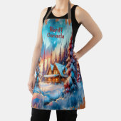 Banff Canada Watercolor Sketch | Schürze (InSitu)