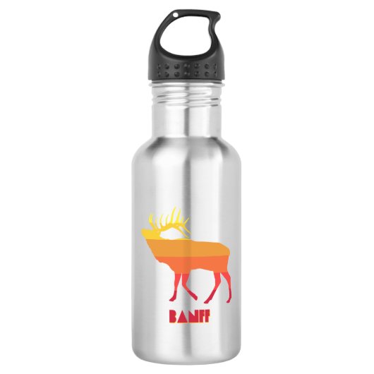 Banff-Elch Edelstahlflasche (Vorderseite)