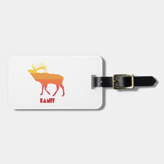Banff Elk Gepäckanhänger (Vorderseite horizontal)