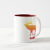 Banff Elk Zweifarbige Tasse (VorderseiteRechts)