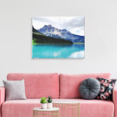 Banff Emerald Lake Canvas Print Leinwanddruck (Insitu (Wohnzimmer))