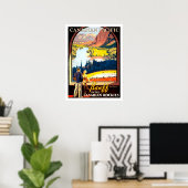 Banff in den kanadischen Felsen, Vintage Reise Poster (Heimbüro)