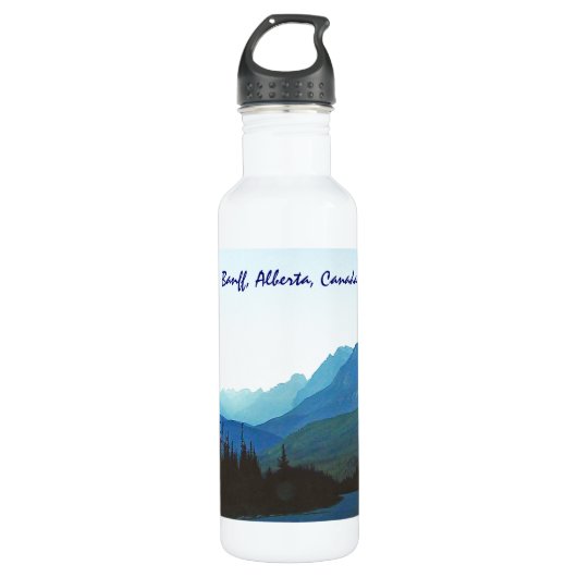 Banff Jasper Blue Edelstahlflasche (Vorderseite)
