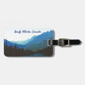 Banff Jasper Blue Gepäckanhänger (Vorderseite horizontal)
