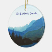 Banff Jasper Blue Keramik Ornament (Links)