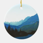 Banff Jasper Blue Keramik Ornament (Hinten)