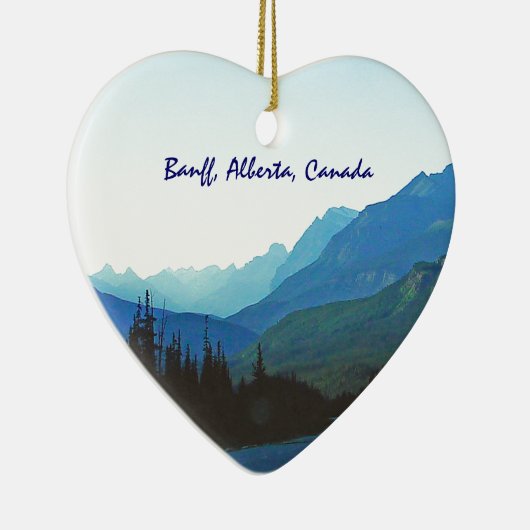 Banff Jasper Blue Keramik Ornament (Rechts)