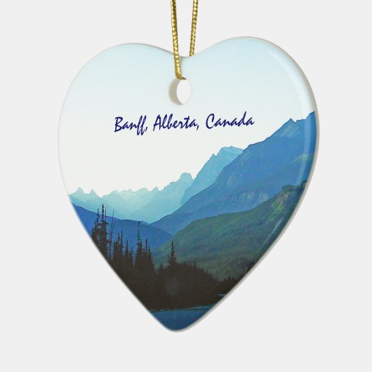Banff Jasper Blue Keramik Ornament (Links)