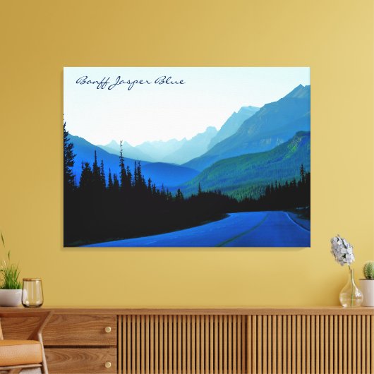 Banff Jasper Blue Leinwanddruck (Insitu (Wohnzimmer))