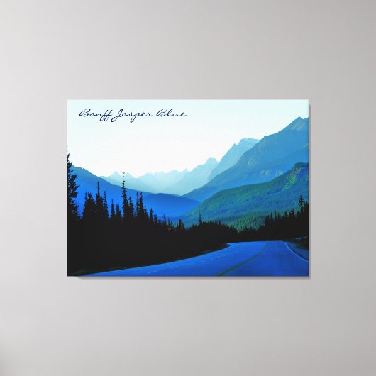 Banff Jasper Blue Leinwanddruck (Vorderseite)