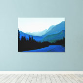 Banff Jasper Blue Leinwanddruck (Insitu (Holzboden))