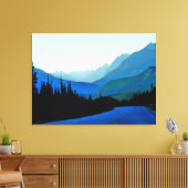 Banff Jasper Blue Leinwanddruck (Insitu (Wohnzimmer))