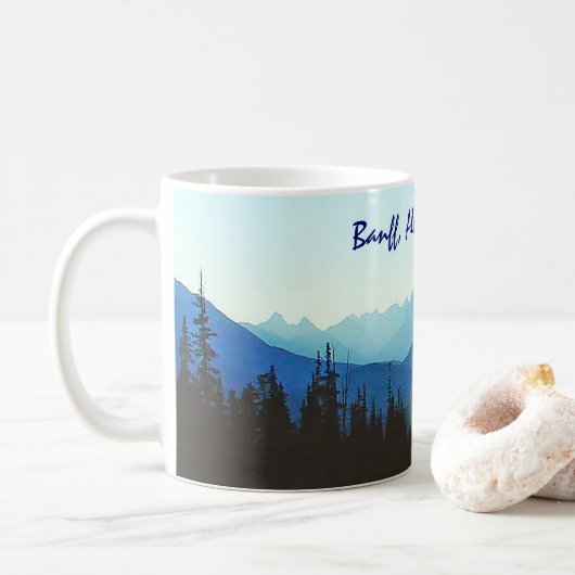 Banff-Jaspis-Blau Kaffeetasse (Mit Donut)