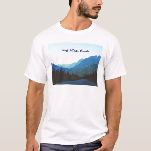 Banff-Jaspis-Blau T-Shirt (Vorderseite)