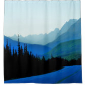 Banff-Jaspis-Blues-Duschvorhang Duschvorhang (Vorderseite)