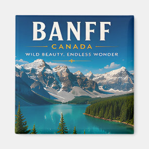 🏔️ Banff Kanada Bergsee Wohndekoration 🍁 Magnet