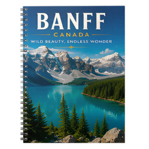 🏔️ Banff Kanada Bergsee Wohndekoration 🍁 Notizblock
