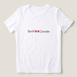 Banff, Kanada mit kanadischem T - Shirt