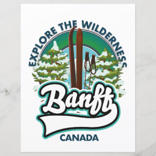 Banff Kanada zum Skifahren Logo