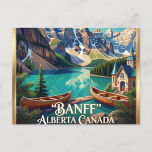 Banff Kanadische Rocky Mountains See Postkarte