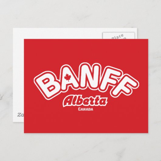 Banff Leaf Postkarte (Vorne/Hinten)