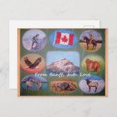 Banff Lodging Postcard Feiertagspostkarte (Vorne/Hinten)