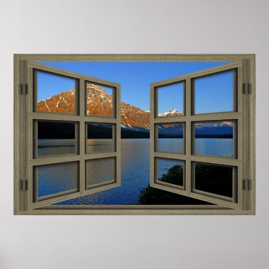 Banff National Park 6 Pane Open Window Poster (Vorne)