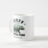 Banff National Park Adventure – Watercolor Bear Kaffeetasse (Vorderseite Links)