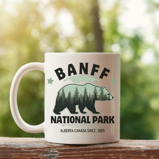 Banff National Park Adventure – Watercolor Bear Kaffeetasse